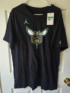 Nike NBA Men's XL Charlotte Hornets City NBA Tshirt Team Logo Baseketball NWT